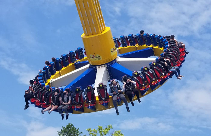 Theme park pendulum rides 