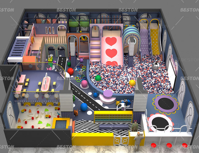 Macaron Indoor Playground Equipment For Sale