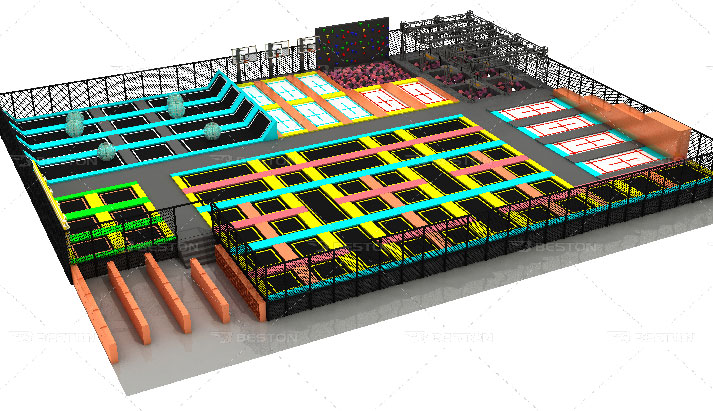 Trampoline park equipment business